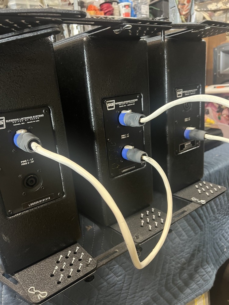 SLS LS6500 Full-Range Bi-Amped Line Array Module (Three) Tested Working