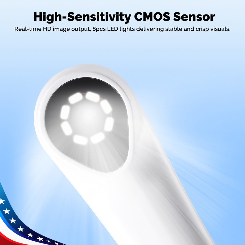 Dental Intraoral Camera LED High Resolution Interface 8 White Cold Light USB