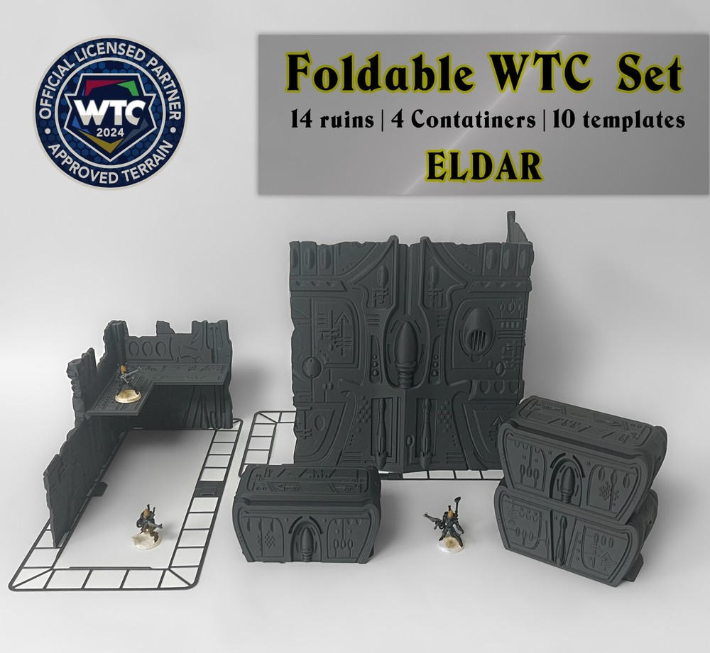 WTC 40K Foldable Terrain - Eldar | WH40K Wargame Scenery