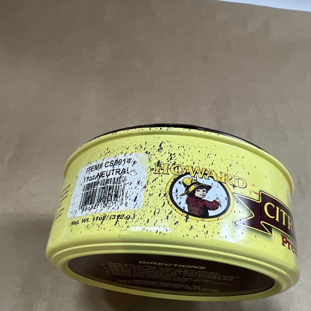 Howard Citrus Shield Premium Paste Wax 11oz Natural Discontinued