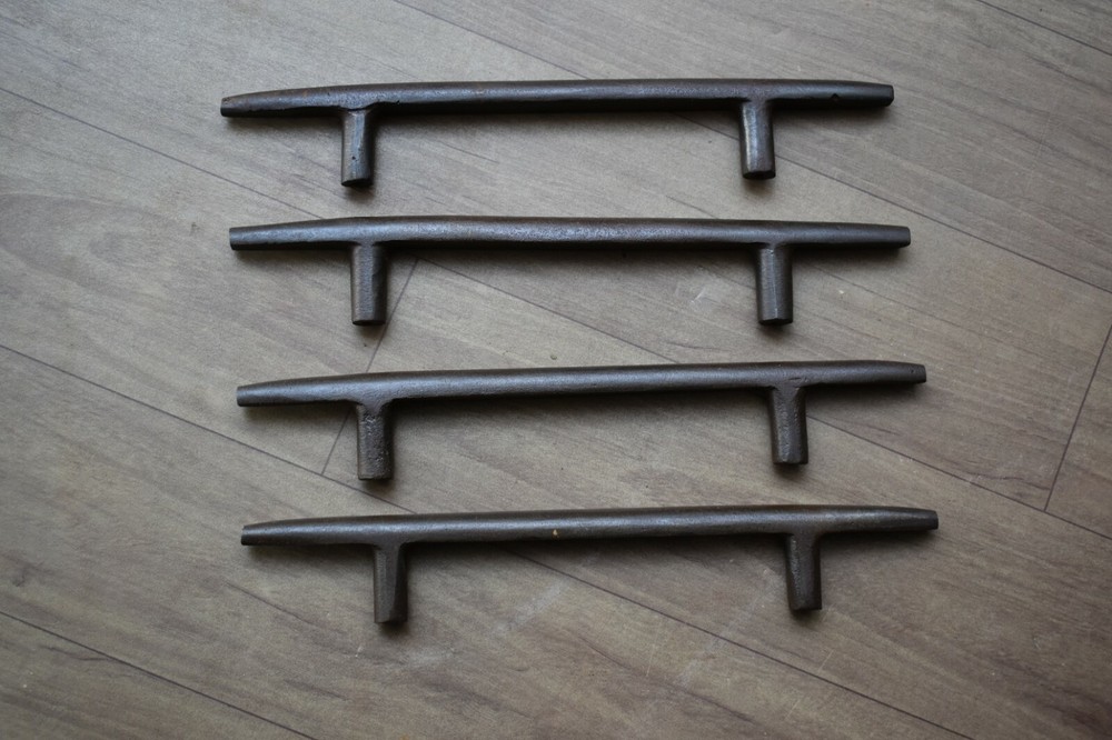 vintage Handmade iron door cabinet screen handles Knob pull rustic 4 pic
