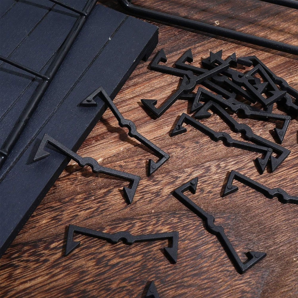 50 Pack Black Pegboard Hook Locks - Durable Retainers for Stable Organization