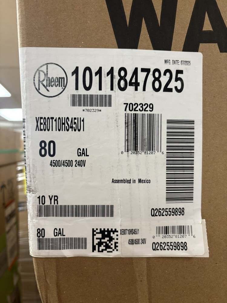 ProTerra 80Gal Smart High Efficiency Hybrid Water Heater XE80T10HS45U1 READ****