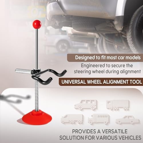 Adjustable Steering Wheel Holder Lock Tool for Car, Truck & Van - Precise Alignm