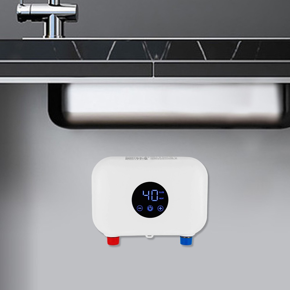 4500W Electric Hot Tankless Water Heater Mini Instant Heater Bathroom Kitchen US