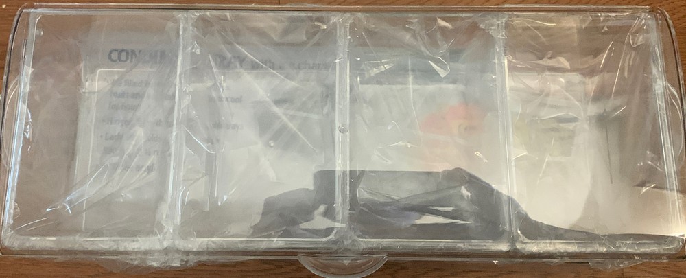 Perlli Chilled Condiment Tray With Ice Chamber 4 Containers