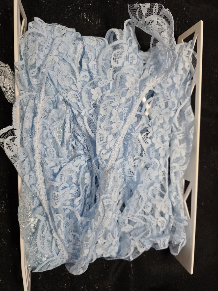 Vintage Blue Lace Trim
