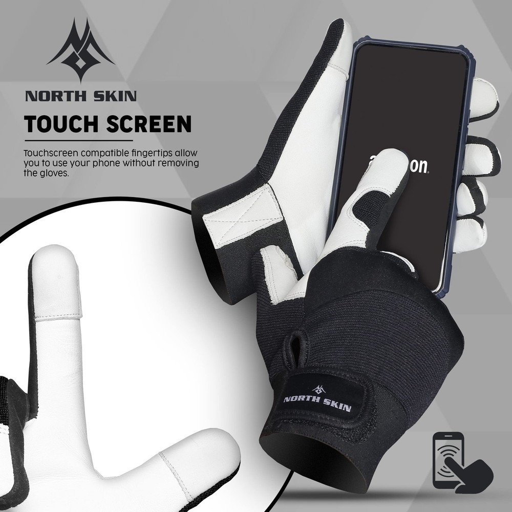 Gardening Thorn-Proof Working Gloves with Touch Screen Support, Thick Leather...