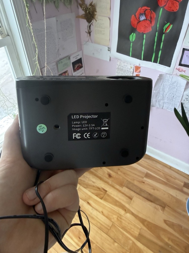 Antmap LED LCD Projector TFT-LCD Display HDMI USB Gray Black