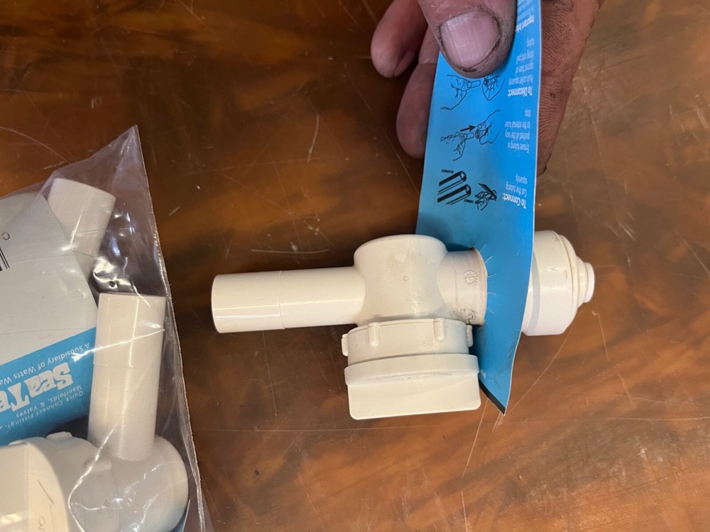 Sea Tech 013543-1004 Type 43 Reducing Stackable Stop Valve 1/2" CTS x 1/4" OD