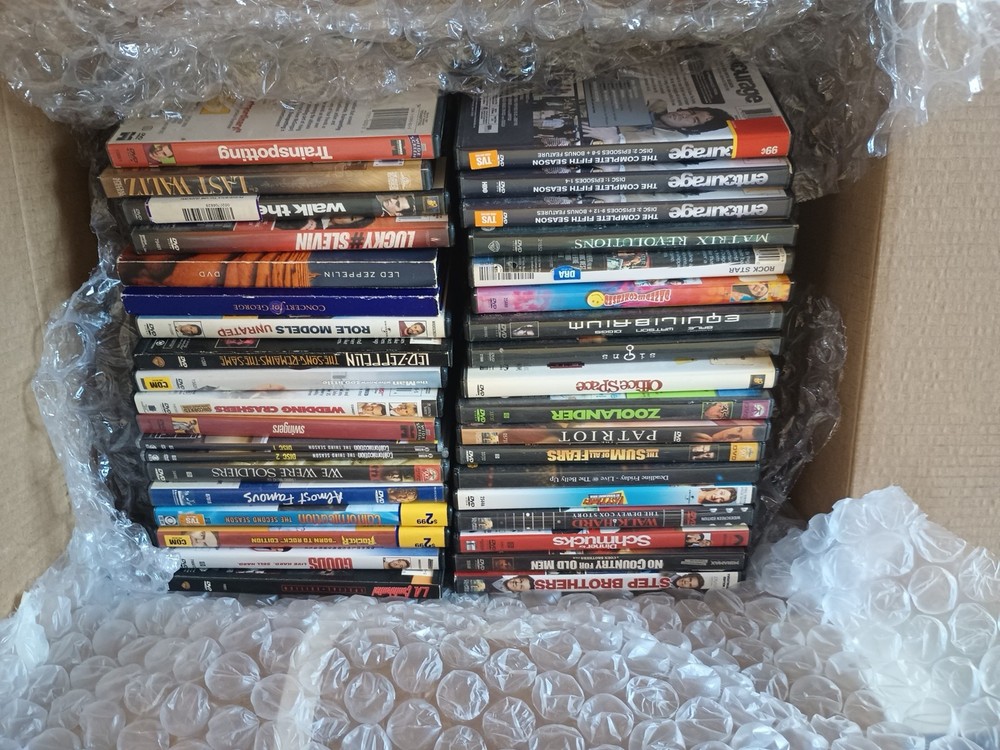 40 (Appx) Empty Dvd Cases Lot With Original Artwork