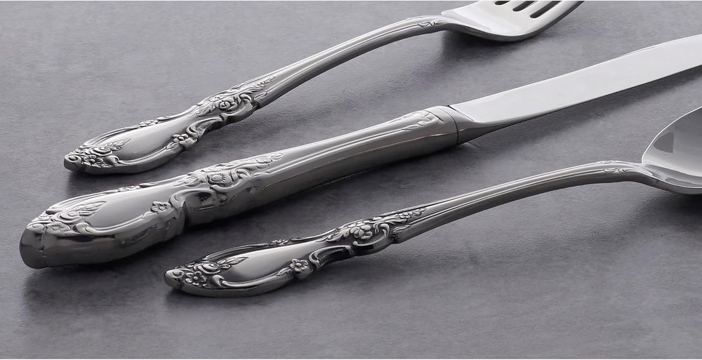 Elegant 4-Piece Salad Fork Set - Rust Resistant, Dishwasher Safe, Silver Finish