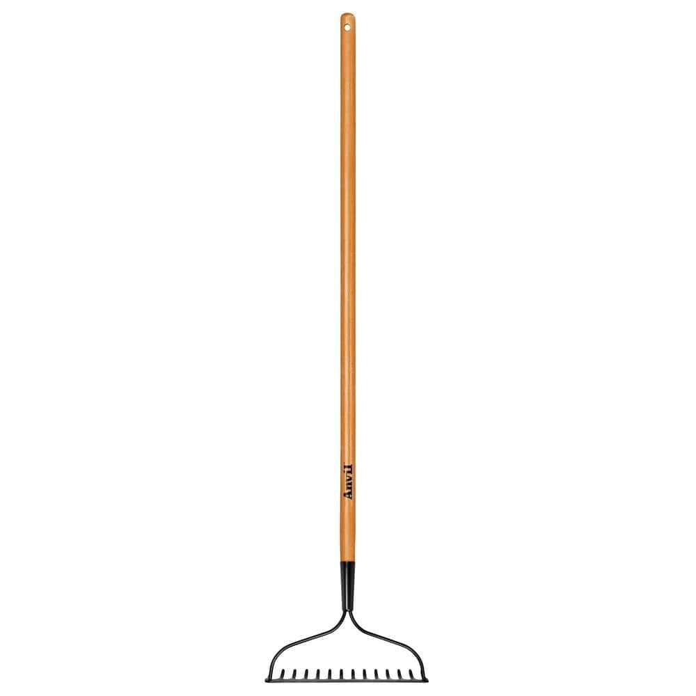 14-Tine Bow Rake With Wooden Handle