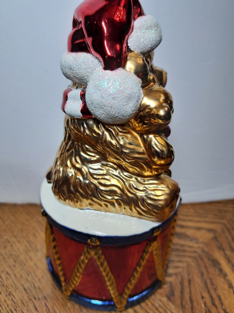 CHRISTOPHER RADKO BEAR ON DRUM TRINKET BOX