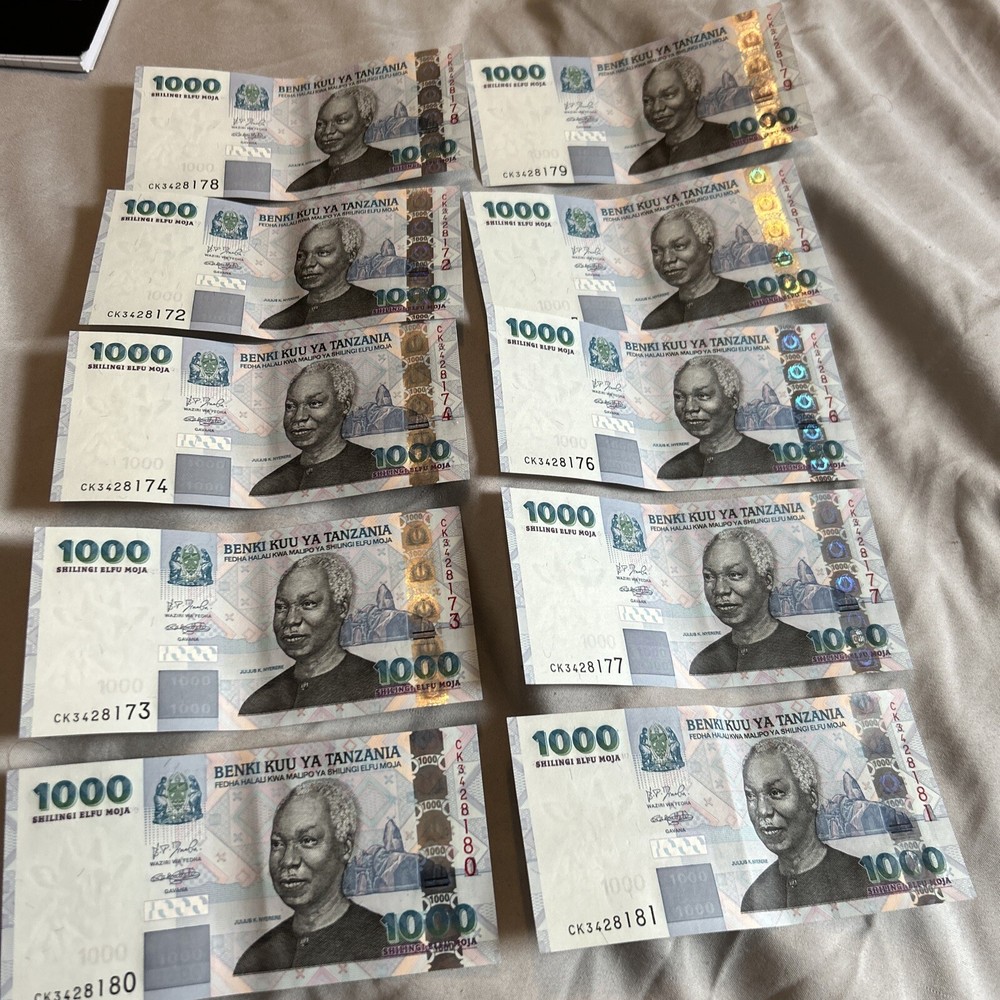 Tanzania 1000 Notes X10