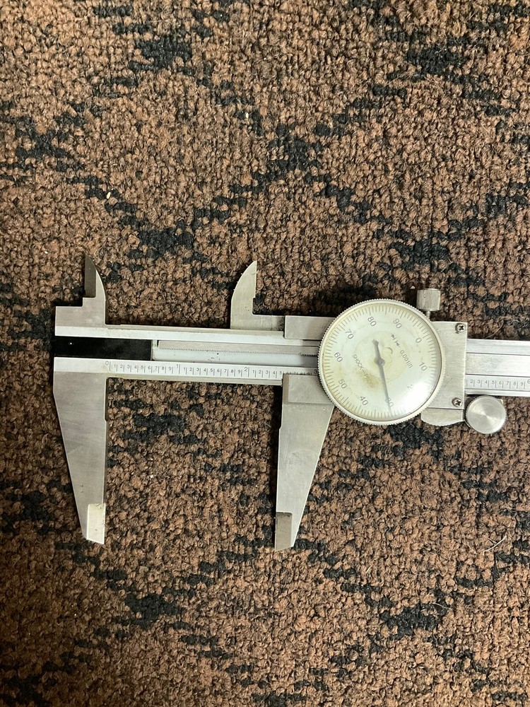 Dial Caliber Shock Proof O-12” Stainless Hardened With Case