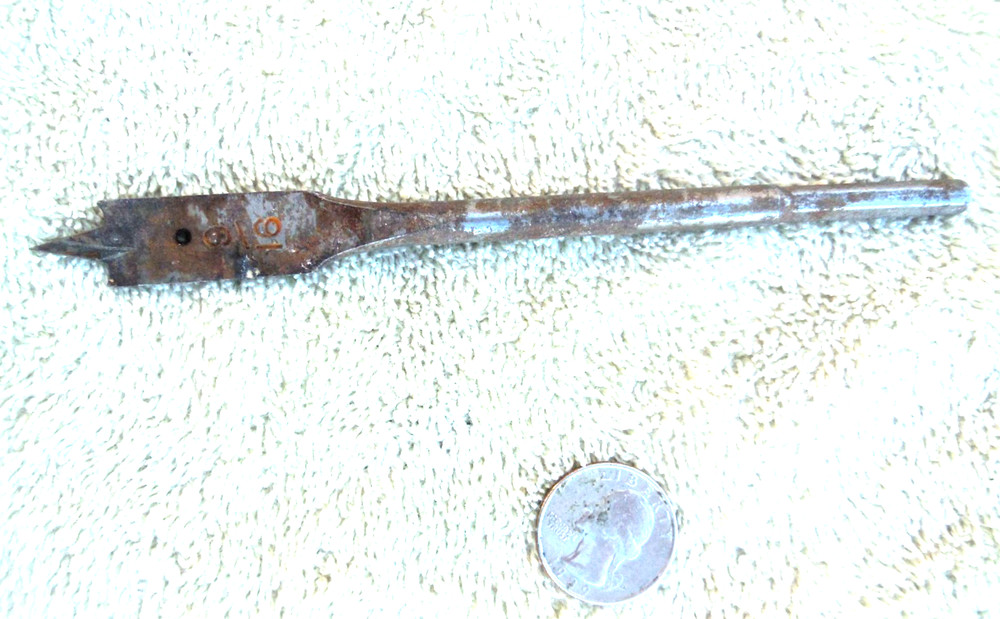 Old drill bit for hand brace 9/16 size