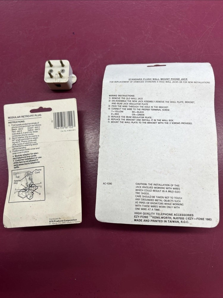 Phone Wall Jacks And Components