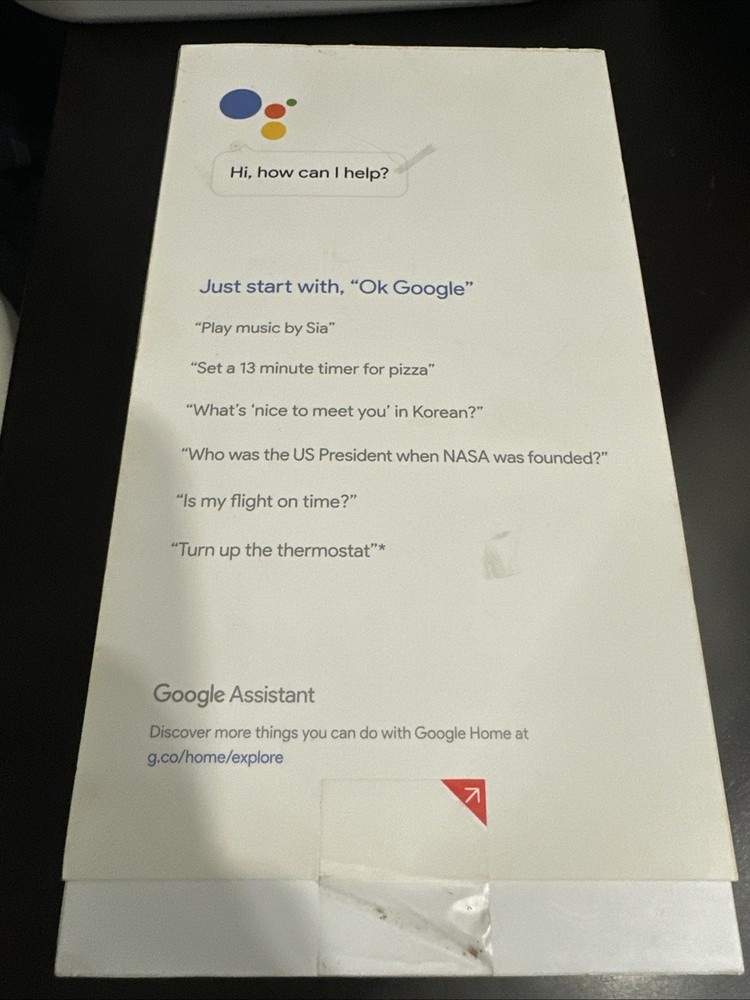 Google Home Smart Assistant - White Slate (US)
