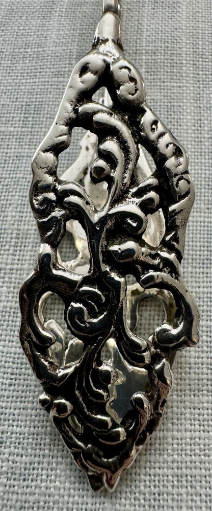 Antique Swedish Solid Silver 830 Sugar/Cookie Tongs
