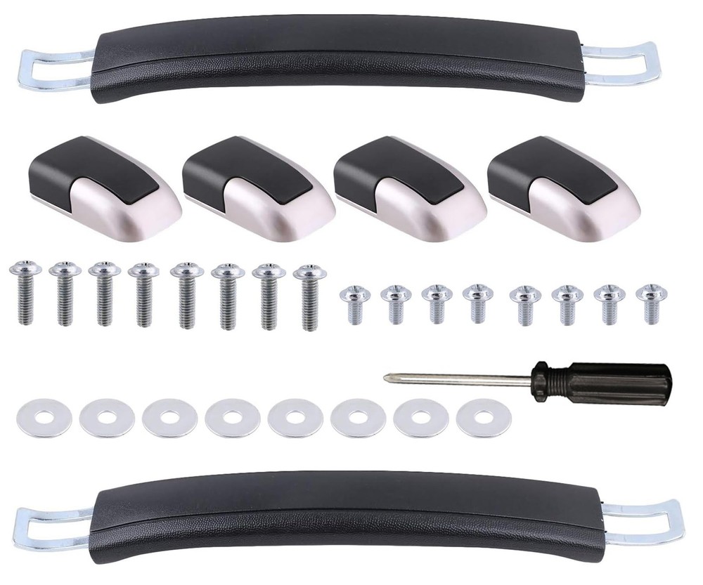 A-xctoe Luggage Replacement Handle Pulls - 8.8 Inches Black