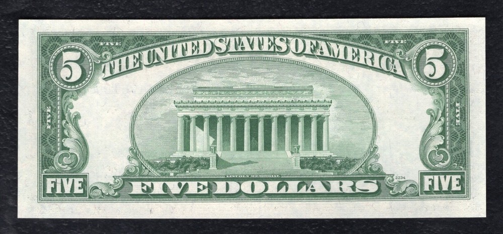 FR. 1656* 1953-A $5 FIVE DOLLARS *STAR* SILVER CERTIFICATE NOTE GEM UNCIRCULATED