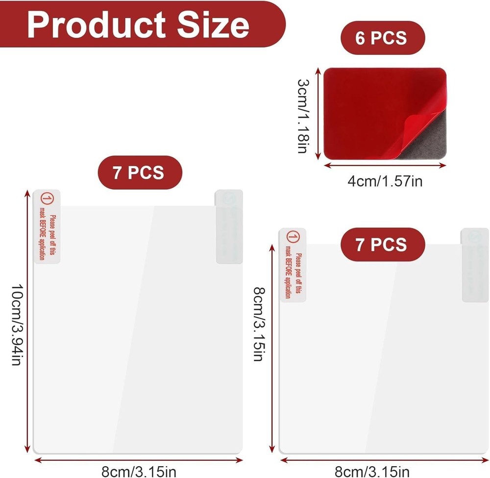 Electrostatic Sticker Mounting Dash Cam 20 Pcs Double-sided Adhesive Pad Electro