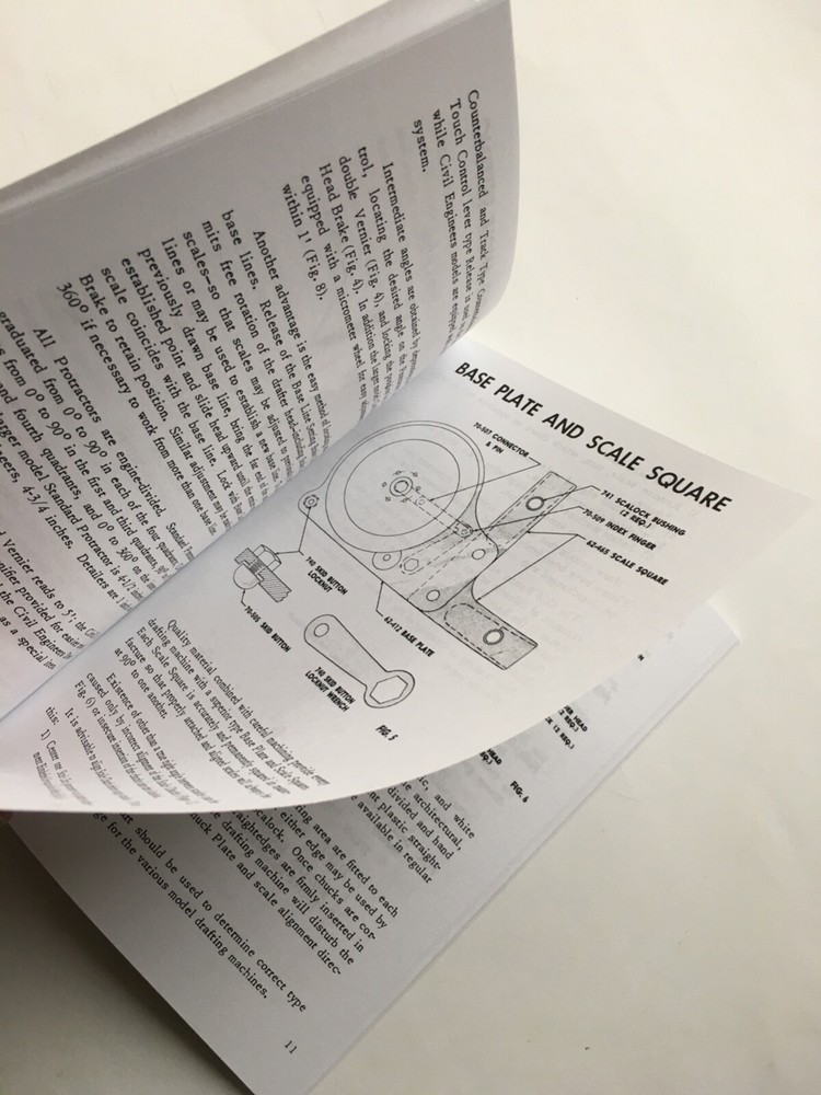 Drafting User Manual. BRUNING DRAFTING MACHINE. Elbow Drafter - Arm drafter.