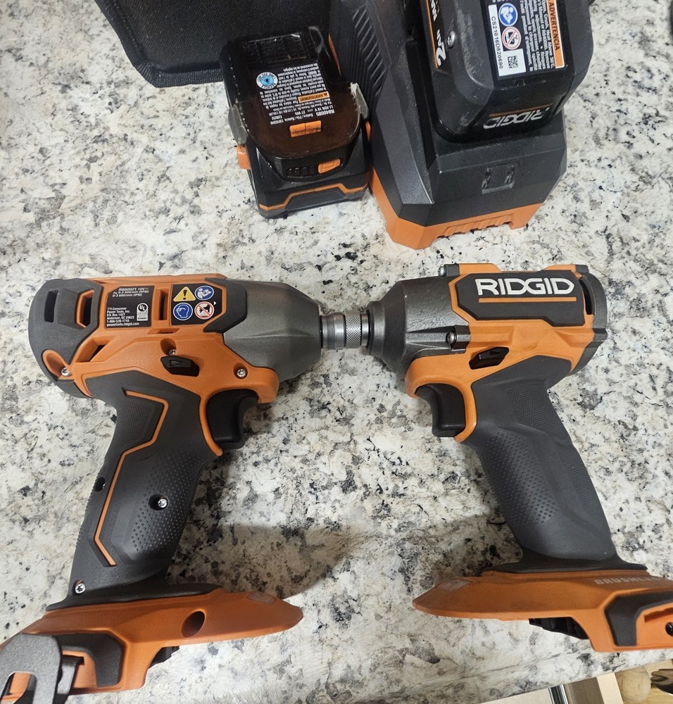 Dual (2)Rigid Brushless Drill Driver