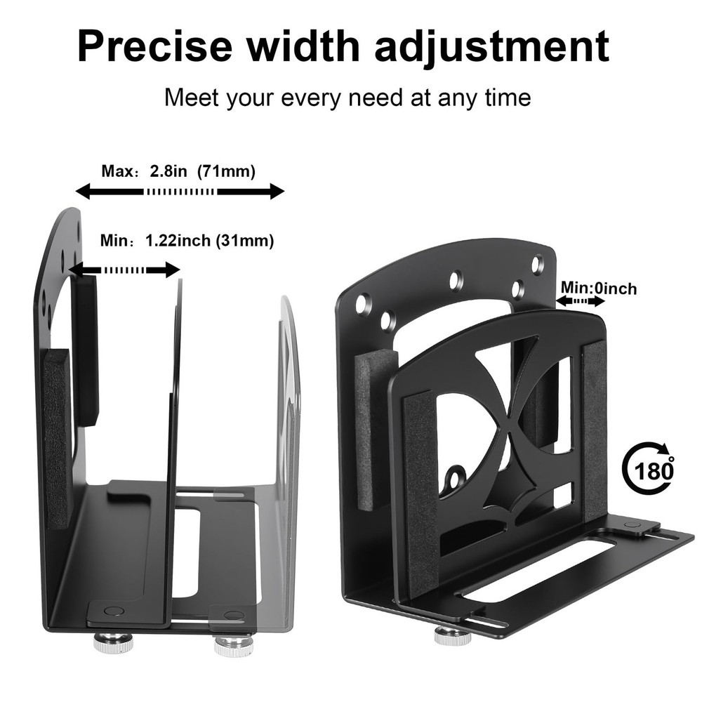 Adjustable Small Device Cable Box Wall Mount for Streaming Media Modems PC