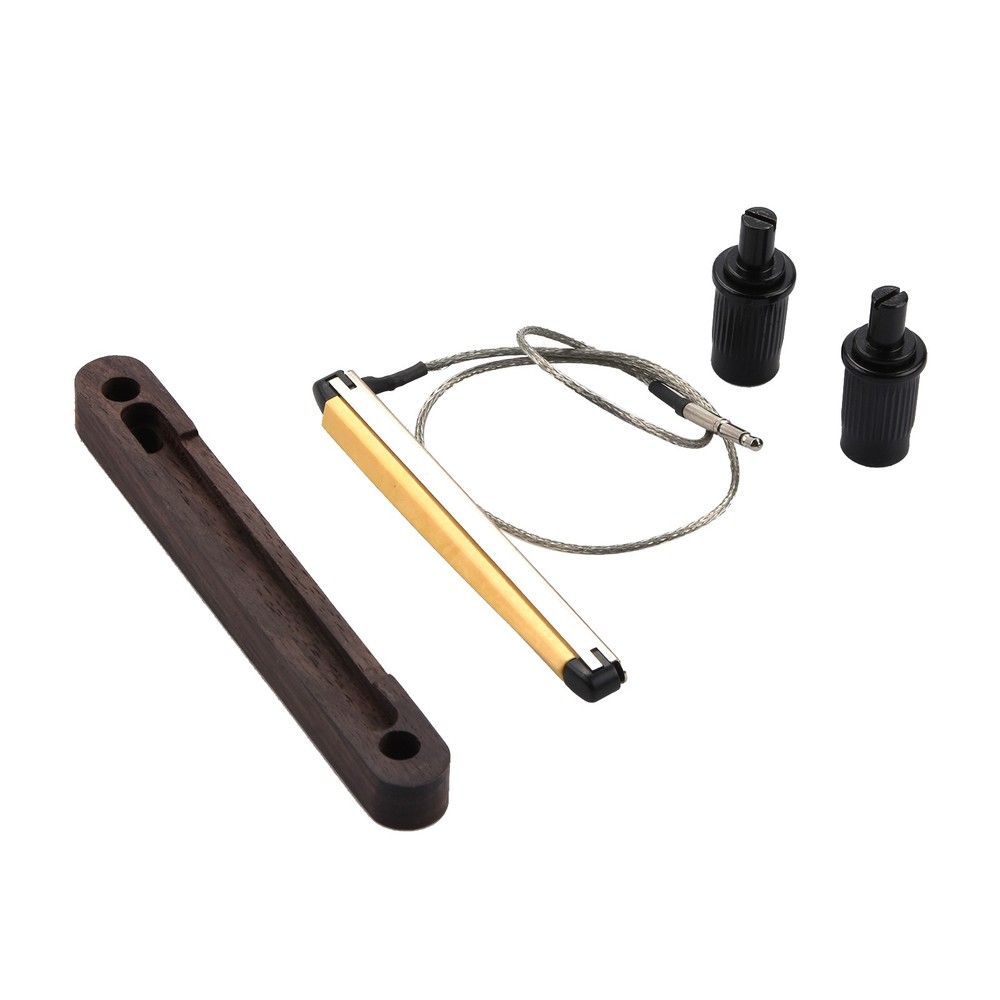 6-String Bass Guitar Bridge with Piezo Element and 2.5mm Socket for Acoustic