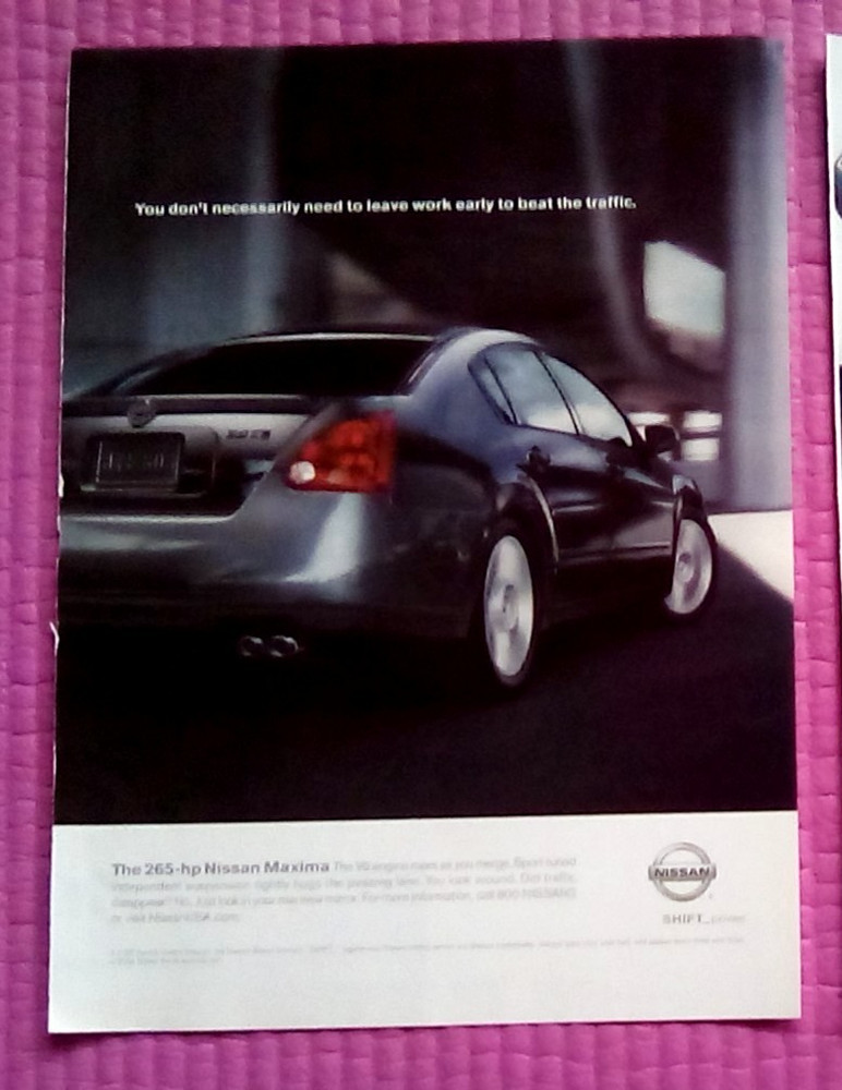 2005 Nissan Maxima Print Ad