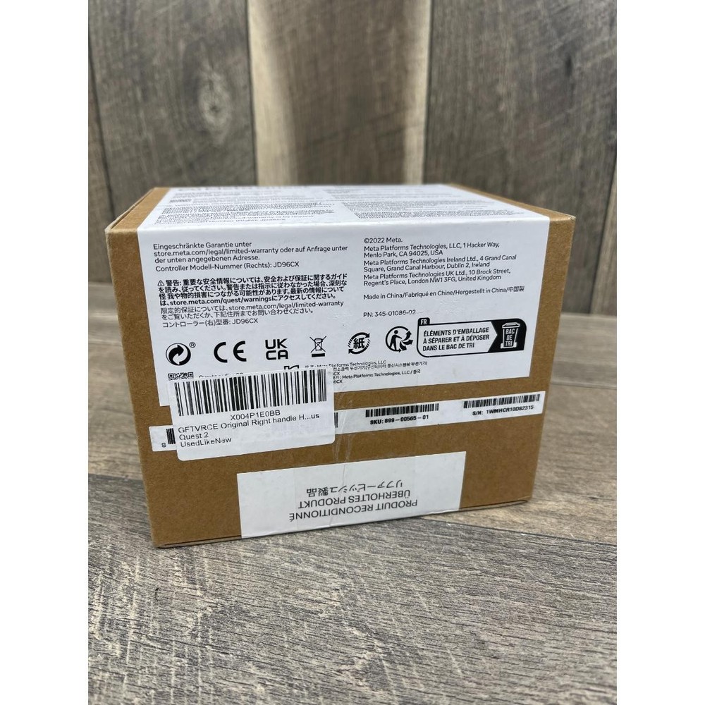 GFTVRCE 345-01086-02 VR Touch Controller Right Hand Only for Meta Oculus Quest 2