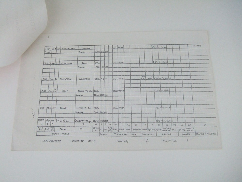 BRITISH RAIL. TOPS 9200 Operator's Guide + Other Paperwork. Excellent Condition.