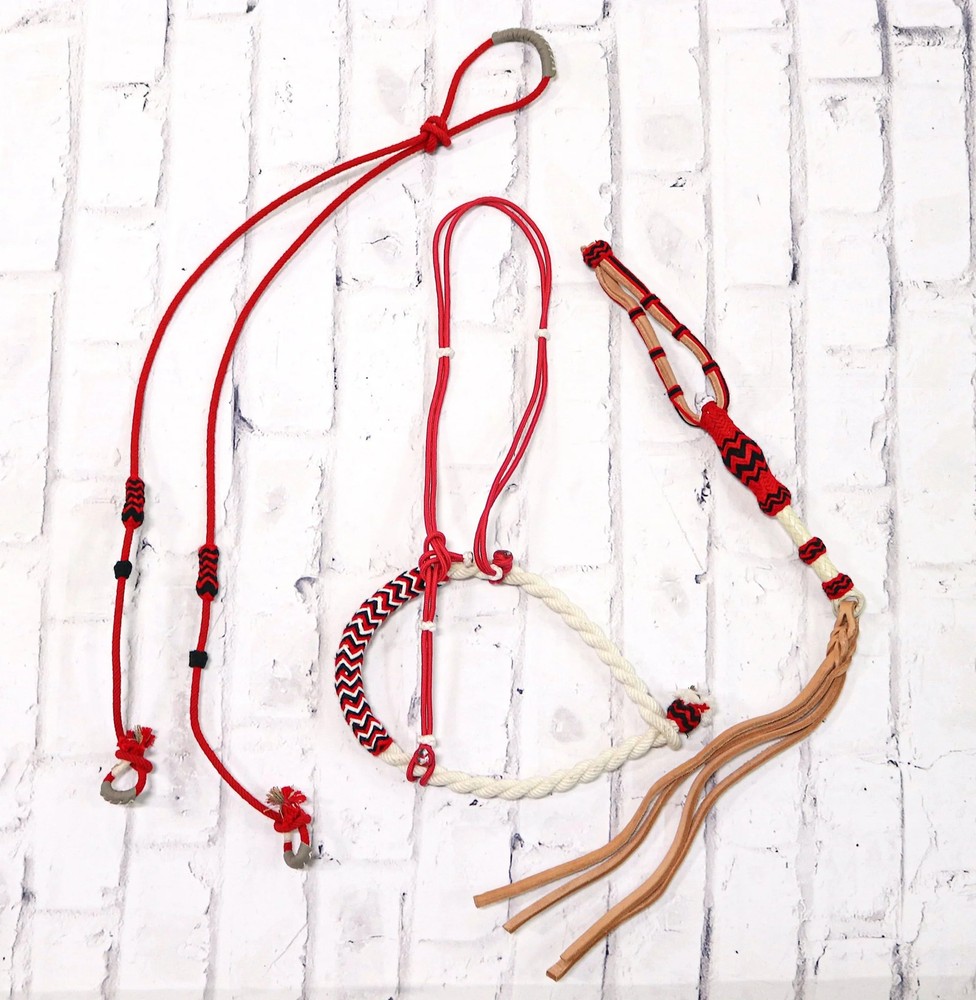 Charro Red Trio Tack Set