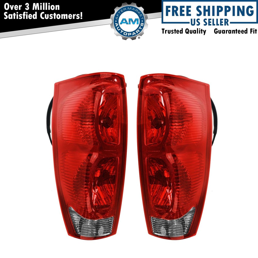 Rear Tail Lights Set Fits 2002-2006 Chevrolet Avalanche 1500 Avalanche 2500