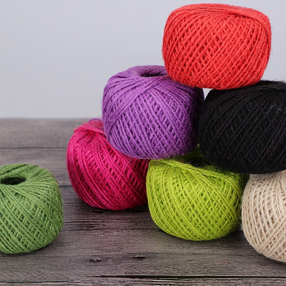 10 Pcs 25 M Thick Jute Twine Rope Decorative Packaging String