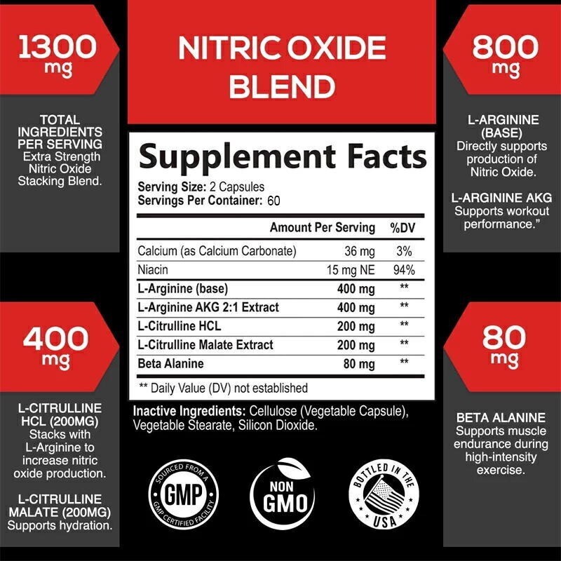 Nitric Oxide Supplements - Advanced Muscle Support Nitric Oxide Booster