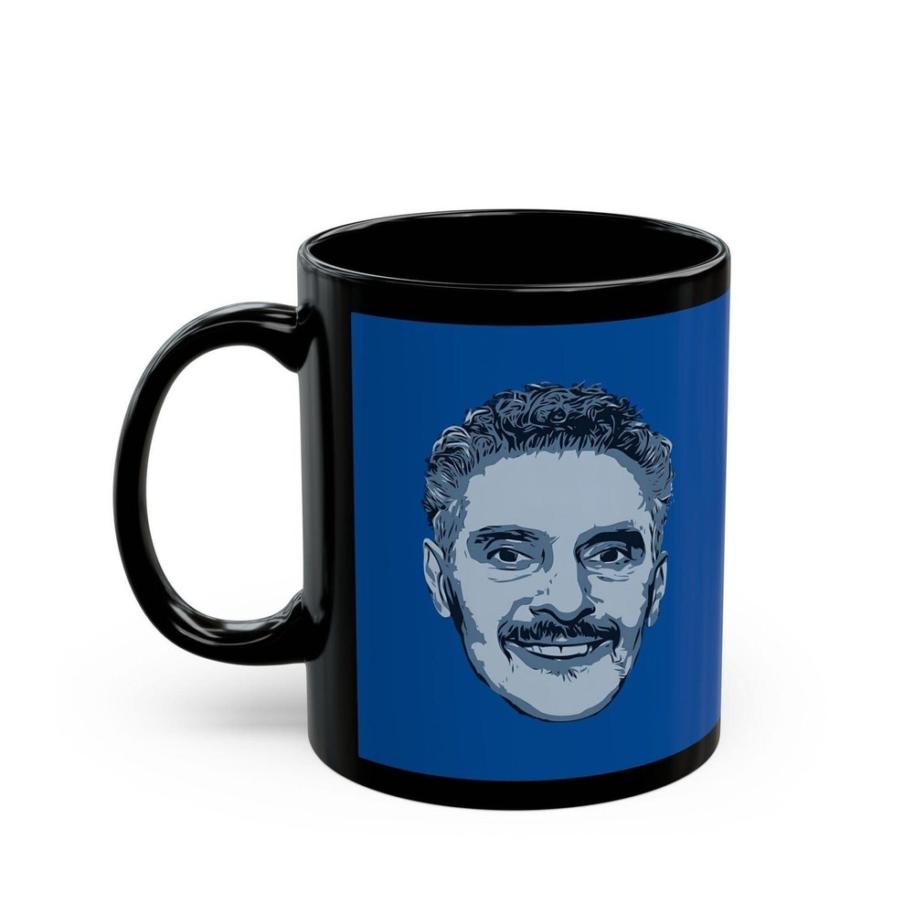 Irving B. Funeral Mug | Severance (Printed on Black Mug) (Face on Both Sides)