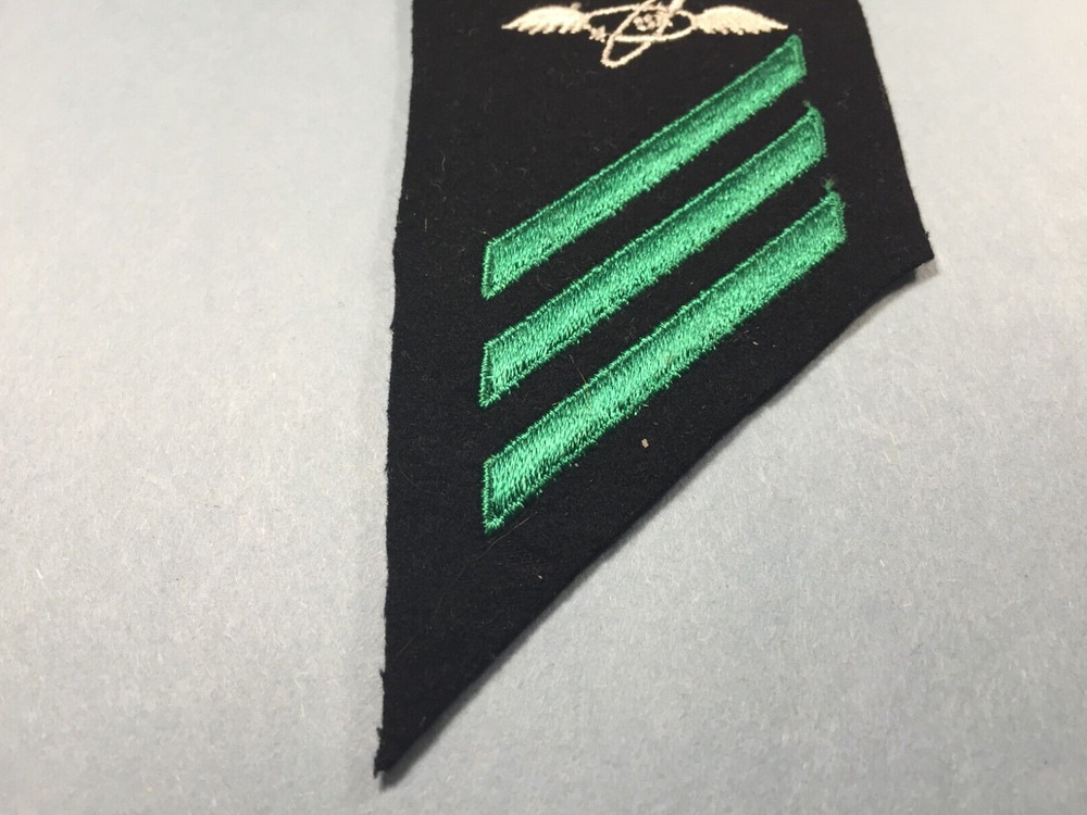 US Navy - Aviation Electronics Tech. E-3 patch on black felt