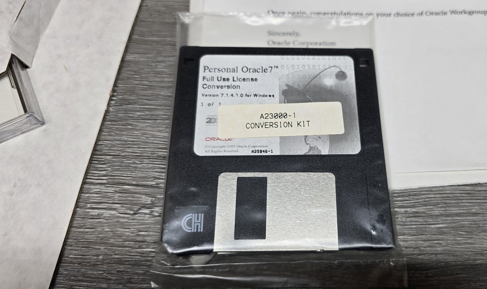 Personal Oracle 7 ~ Version 7.1 Windows Architecture Oracle Workgroup 2000~ New!