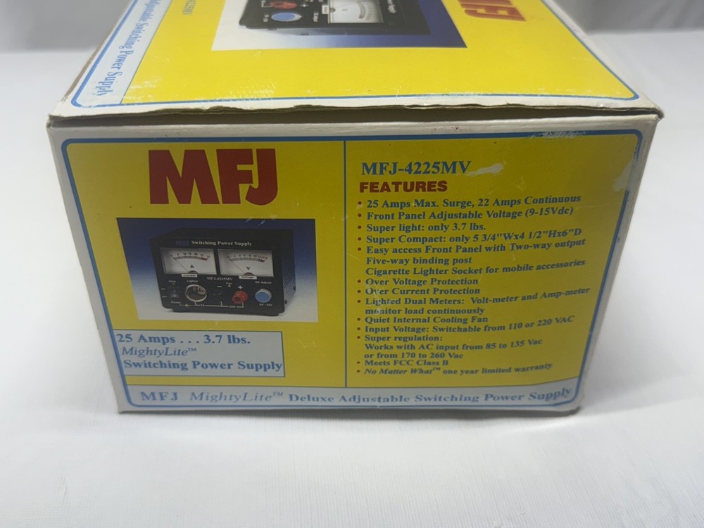 MFJ-4225MV VARIABLE SWITCHING POWER SUPPLY! NEW