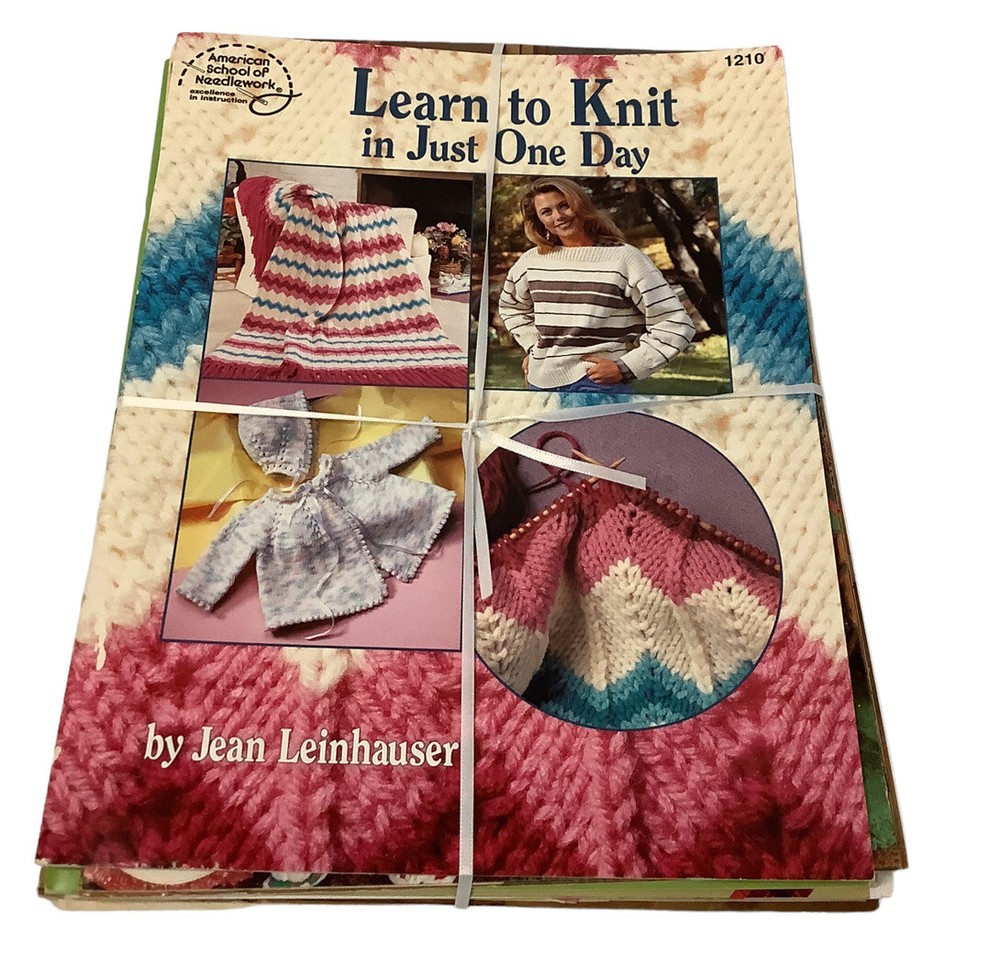 6 Knit And Crochet Patterns Books Various Designs