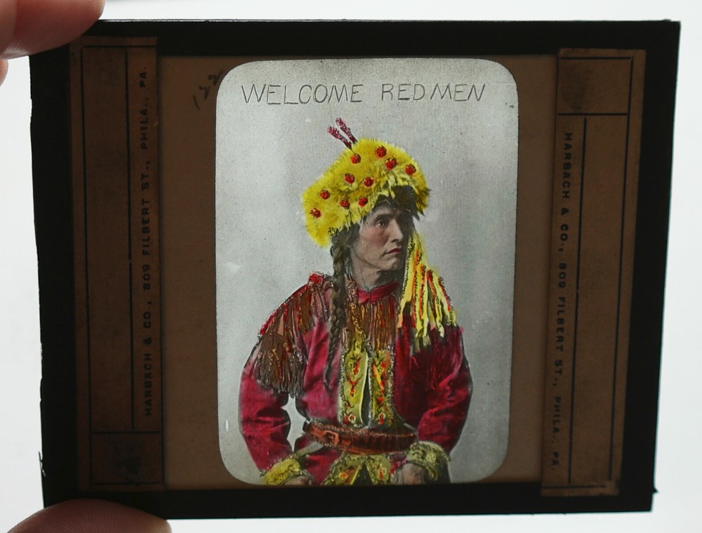 "Welcome Redman" GLASS SLIDE (cracked)