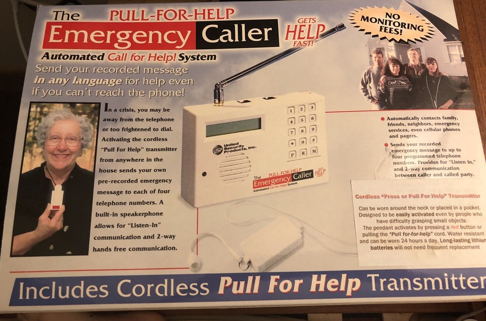 IT WORKS!! Pull for Help Emergency Caller!  Automated "Call for Help!" System