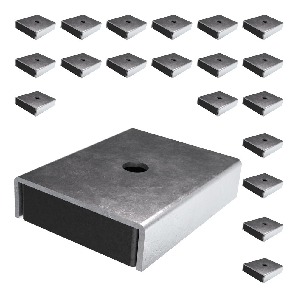 Master Magnetics Ceramic Latch Magnet Assemblies - Rectangular with Center...