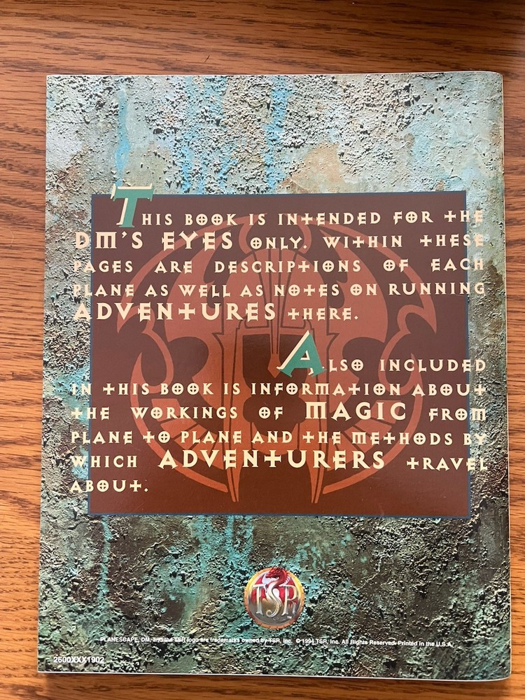 PLANESCAPE CAMPAIGN SETTING 1994 Dungeons & Dragons Boxed Set Complete & NM++!