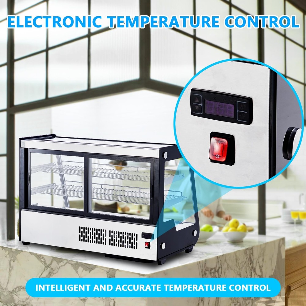 PrecisionAuto Commercial Refrigerated Bakery Display Case - 183L Capa Countertop