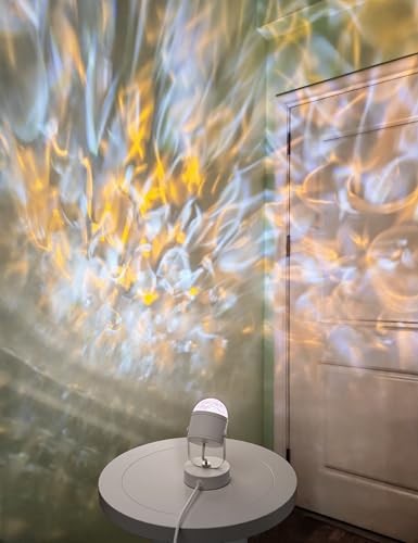 Modern Ocean Wave Table Lamp with Water Ripple Light - Modern Design