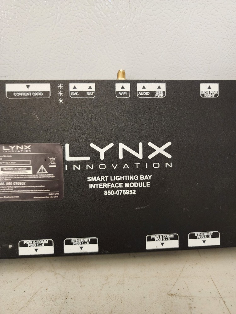 Lynx Innovation 850-076952 Smart Lighting Bay Interface Module BrightSign
